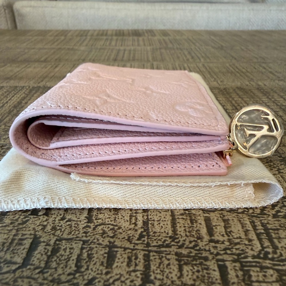 Louis Vuitton Lisa Wallet Pink Monogram Empreinte Leather - Picture 6 of 9